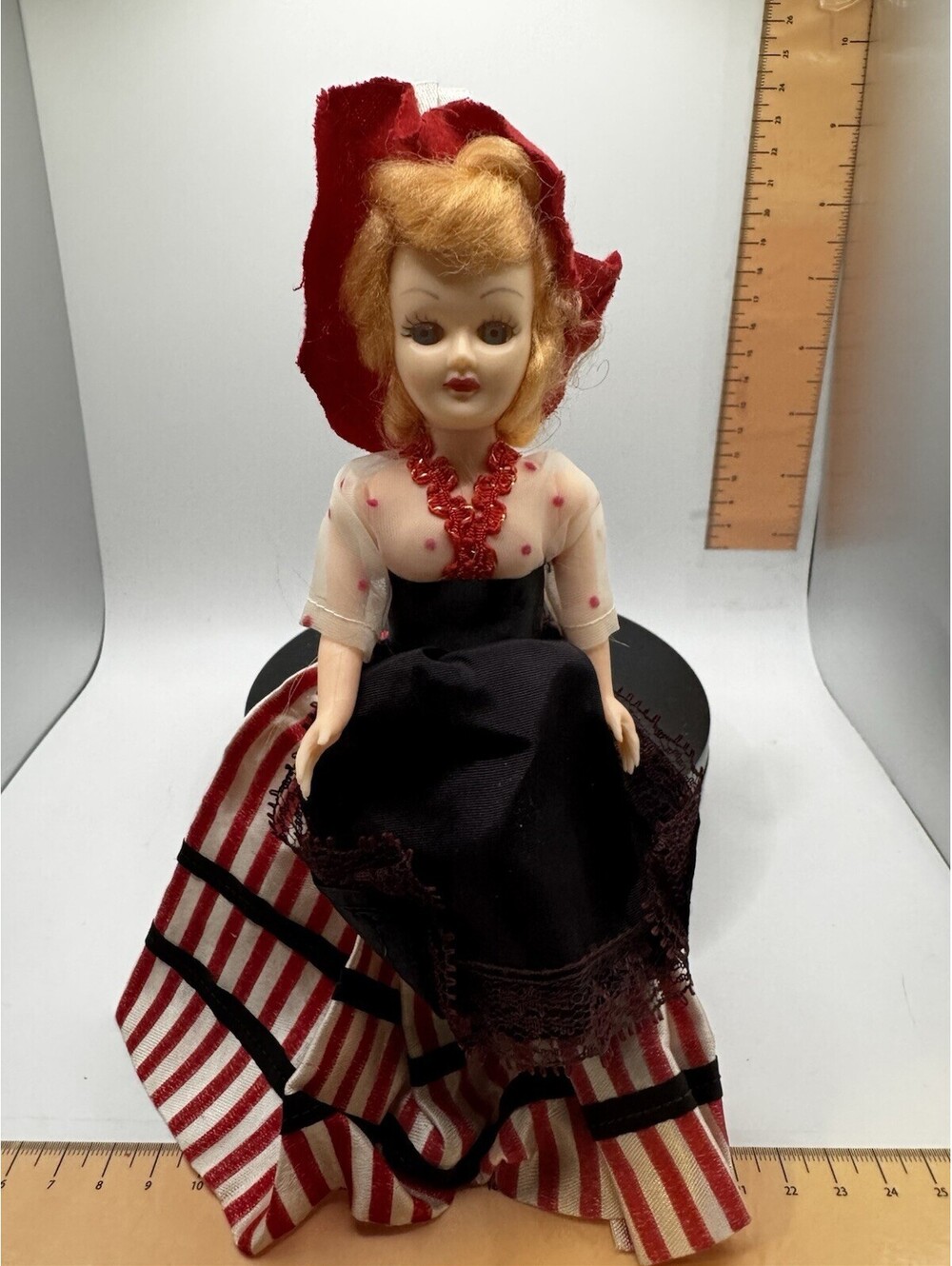 Vintage Hard Plastic Margarine Doll With Sleepy Eyes